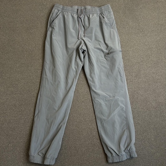 Eddie Bauer Pants - Eddie Bauer Jogger Pants Womens 12 Blue Fleece Lined Hiking Zip Pockets Warm